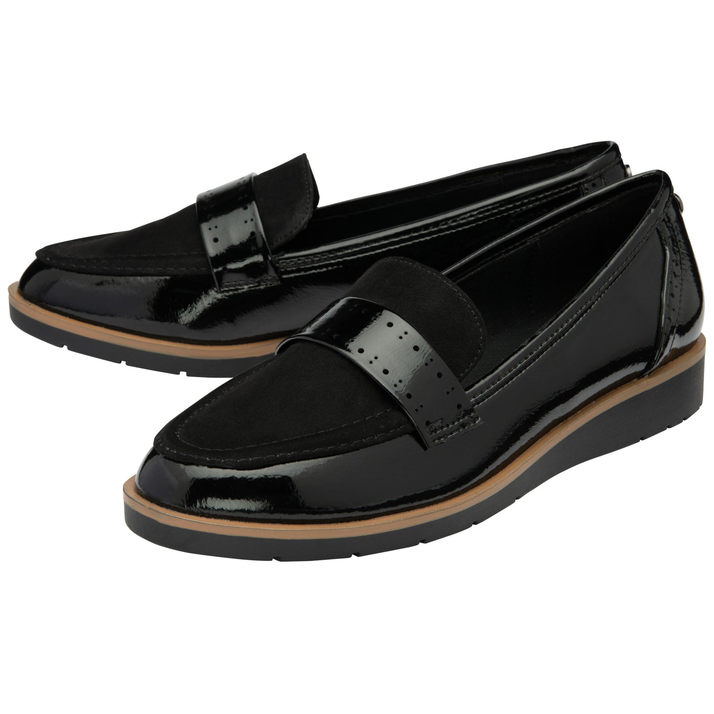 Lotus ULS423 Cambridge Black Casual Shoes