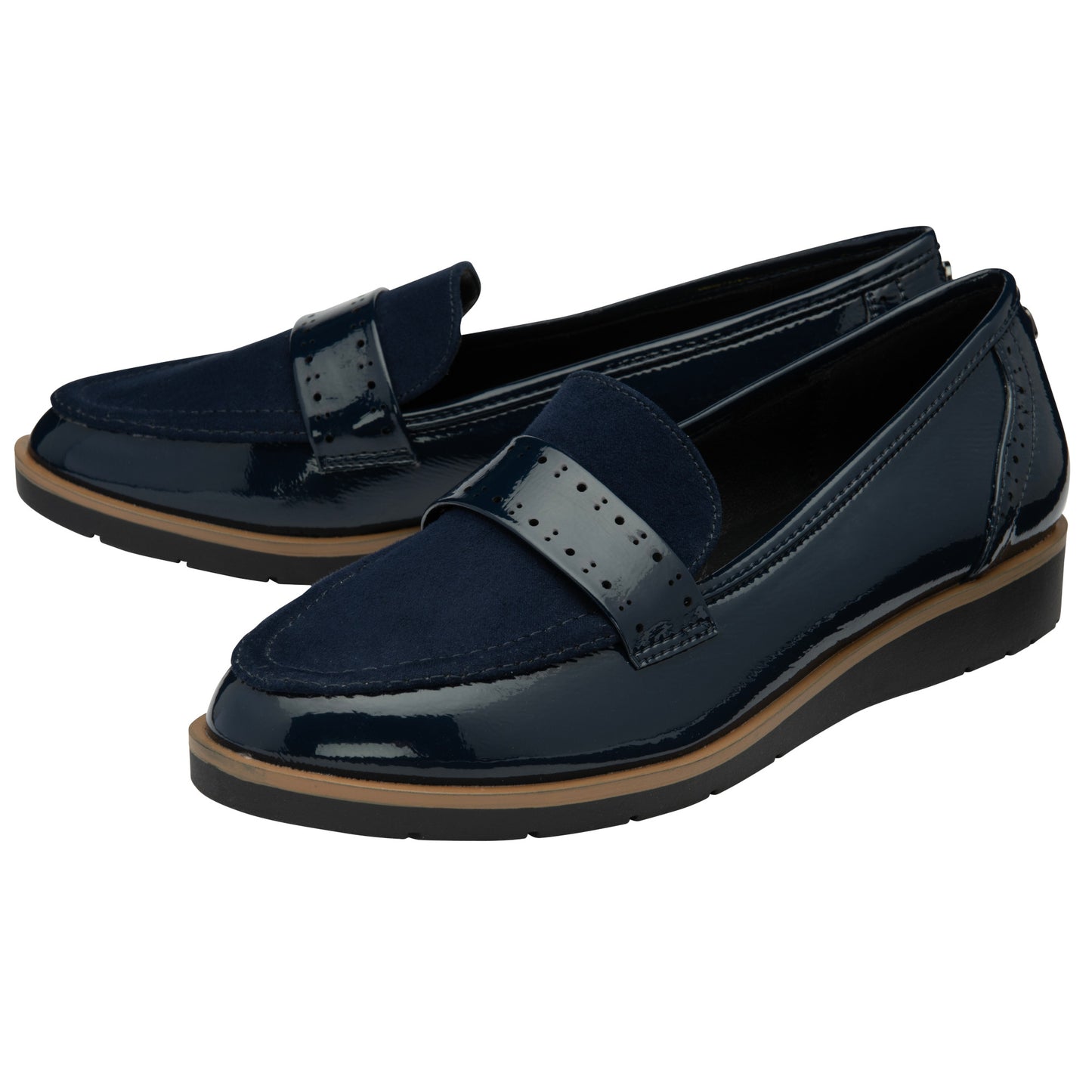 Lotus ULS423 Cambridge Navy Casual Shoes