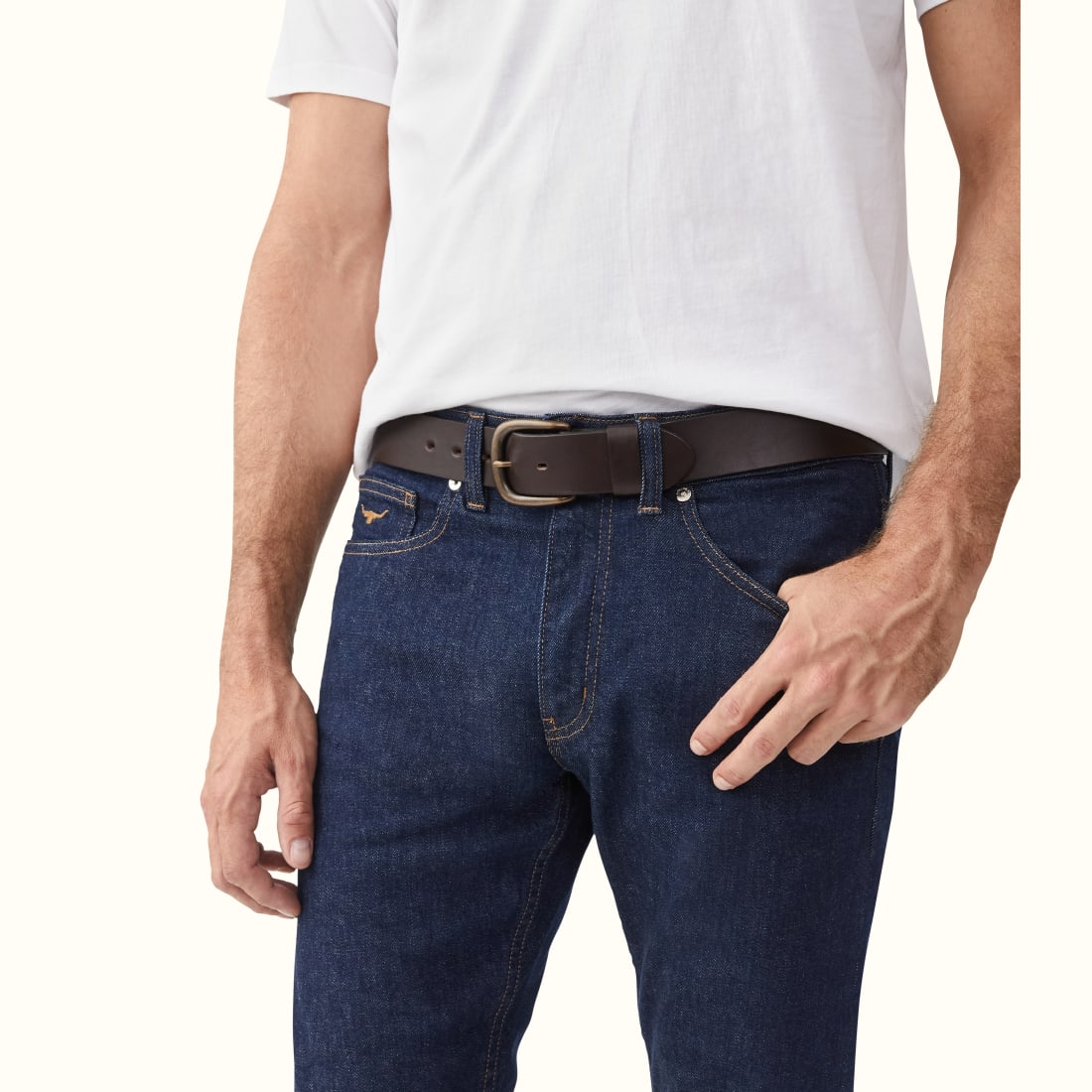 RM Williams Traditonal Belt Chestnut Cowhide Leather Belt