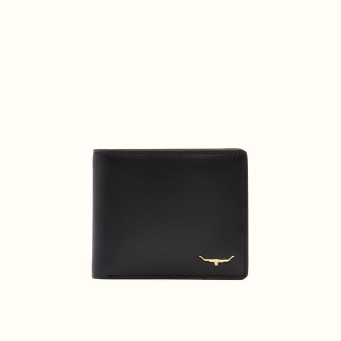 RM Williams R.M.W. City Slim Black Bi-Fold Wallet
