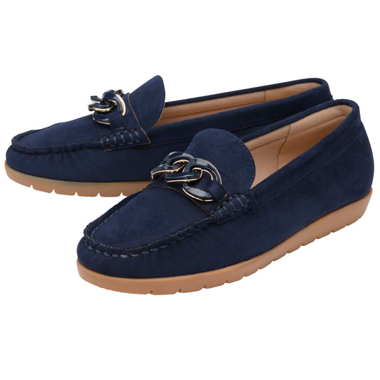 Lotus Coma Navy Loafers