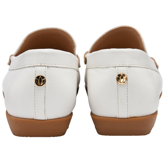 Lotus Coma White Loafers
