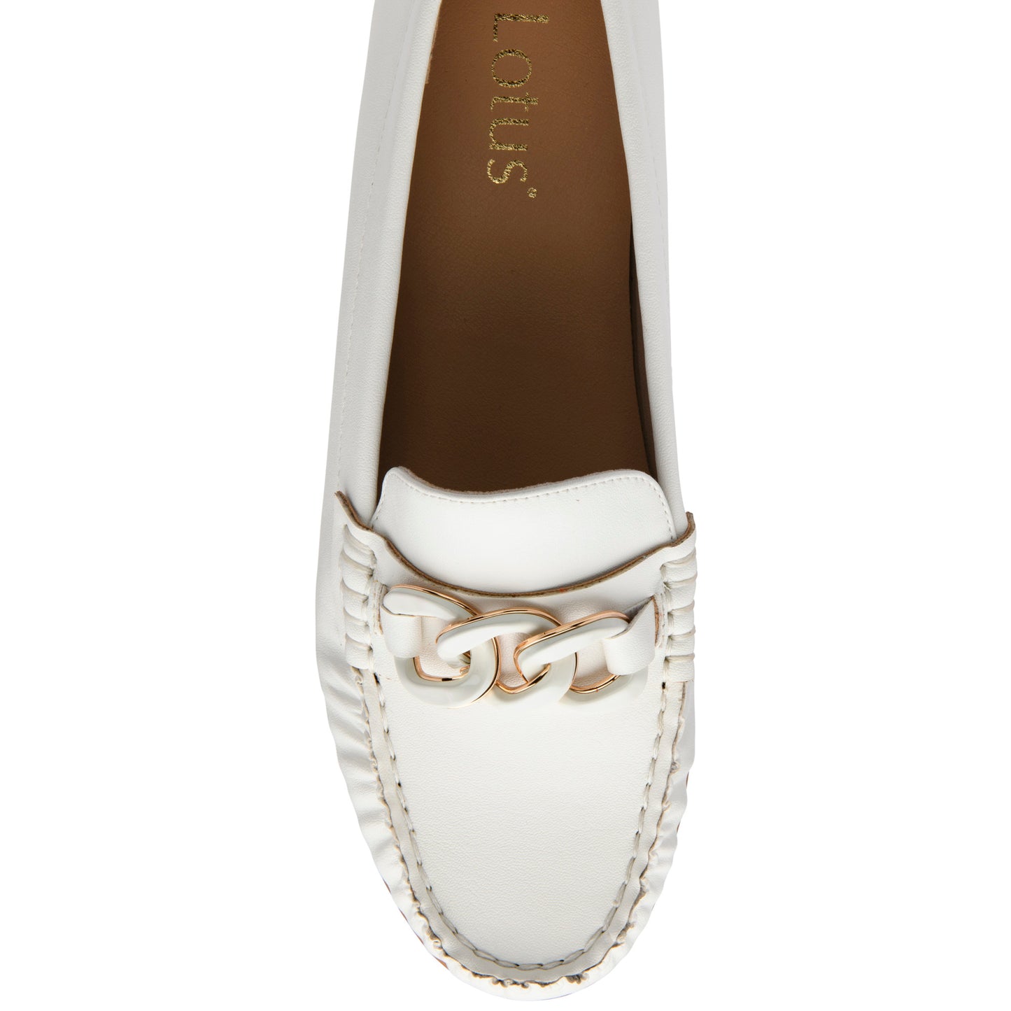 Lotus Coma White Loafers