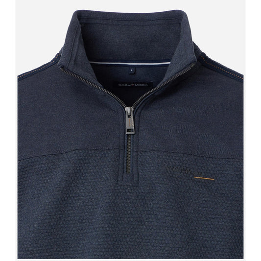 Casa Moda 454476500 135 Blue Half Zip Sweater