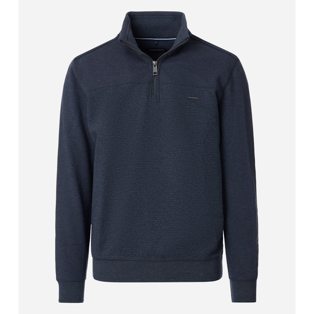 Casa Moda 454476500 135 Blue Half Zip Sweater