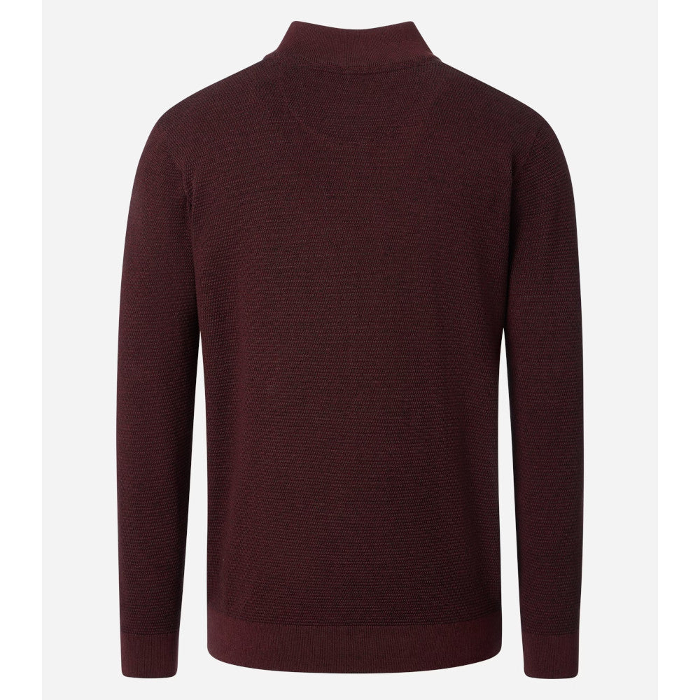 Casa Moda 454479000 485 Chocolate Truffle Half Zip Sweater