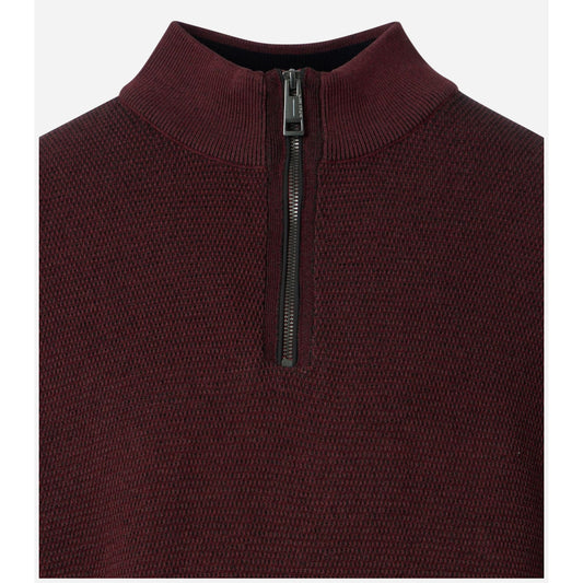 Casa Moda 454479000 485 Chocolate Truffle Half Zip Sweater