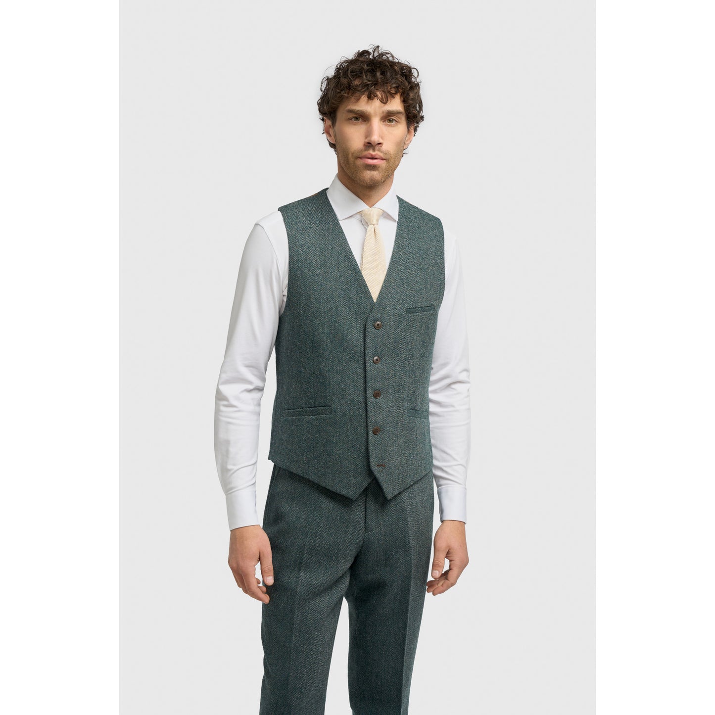 Cavani Thomas Olive Waistcoat