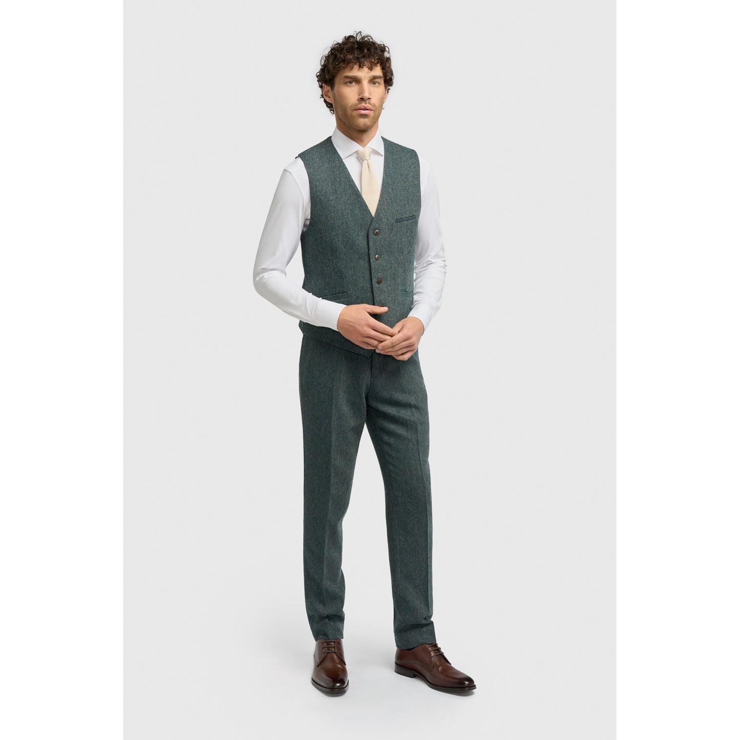 Cavani Thomas Olive Waistcoat