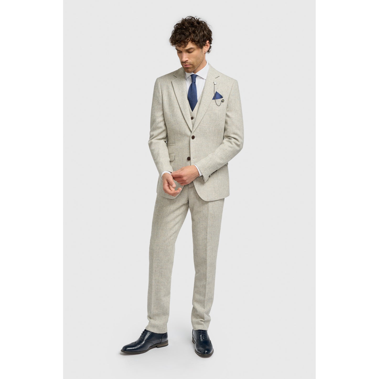 Cavani Thomas Pearl Grey Blazer