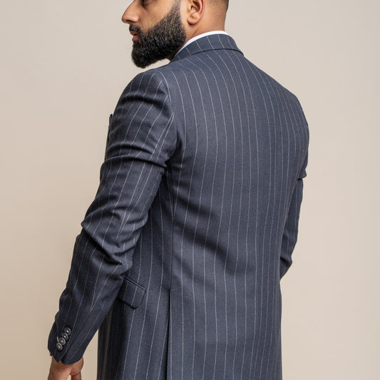 Cavani Invincible Navy Pinstripe Jacket