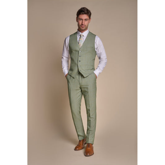 Cavani Caridi Sage Waistcoat