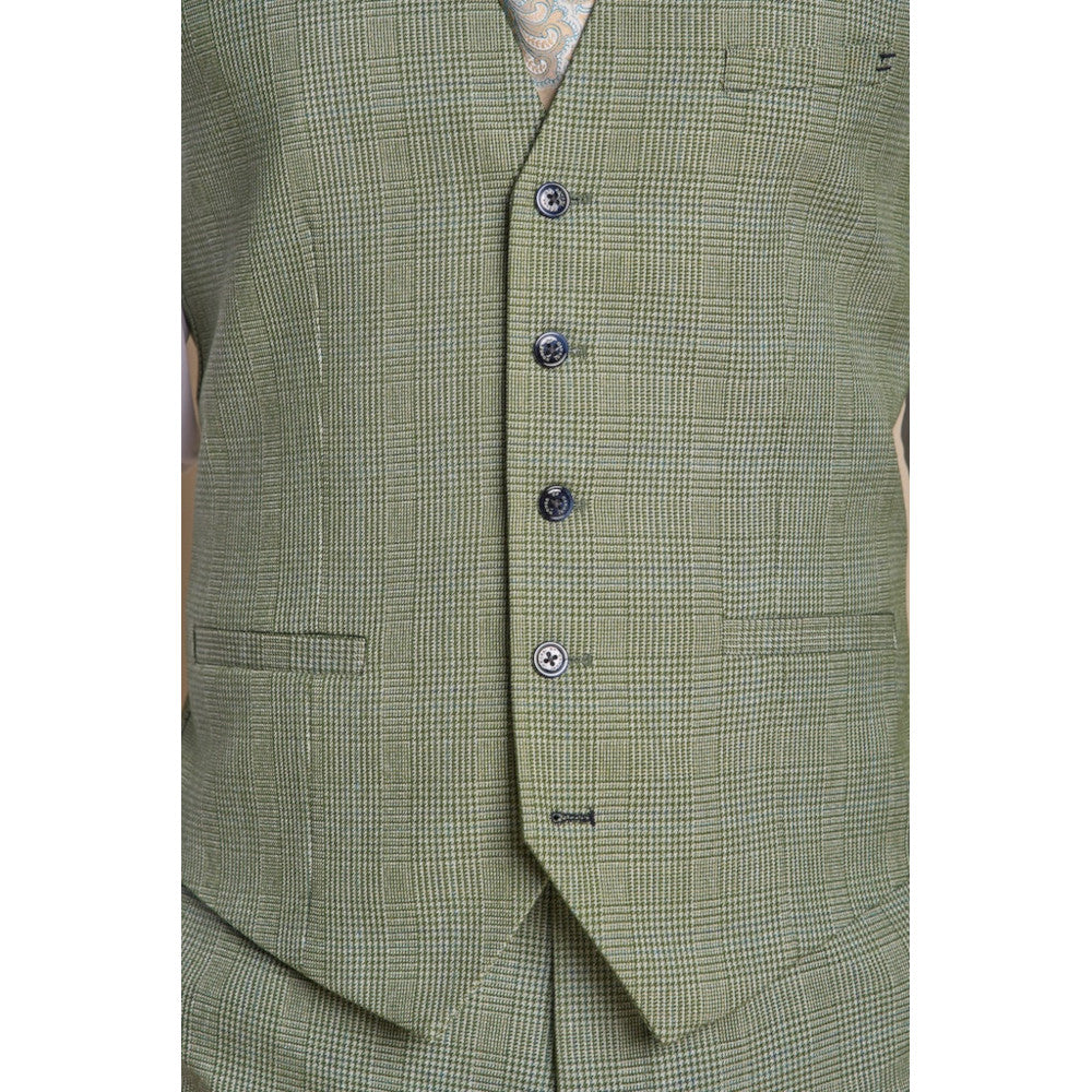 Cavani Caridi Sage Waistcoat