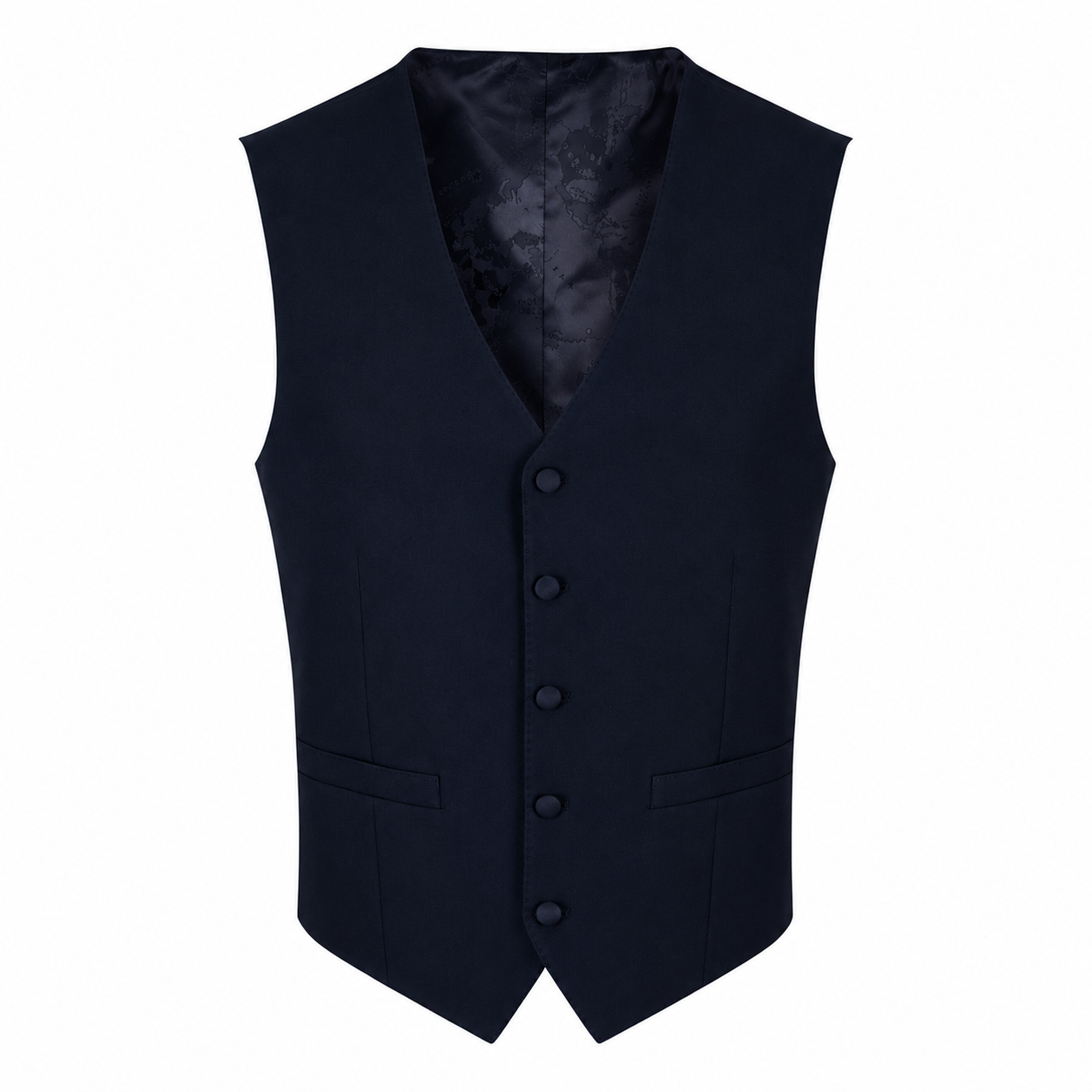 Remus Uomo 52163 79 Waistcoat Navy Tapered