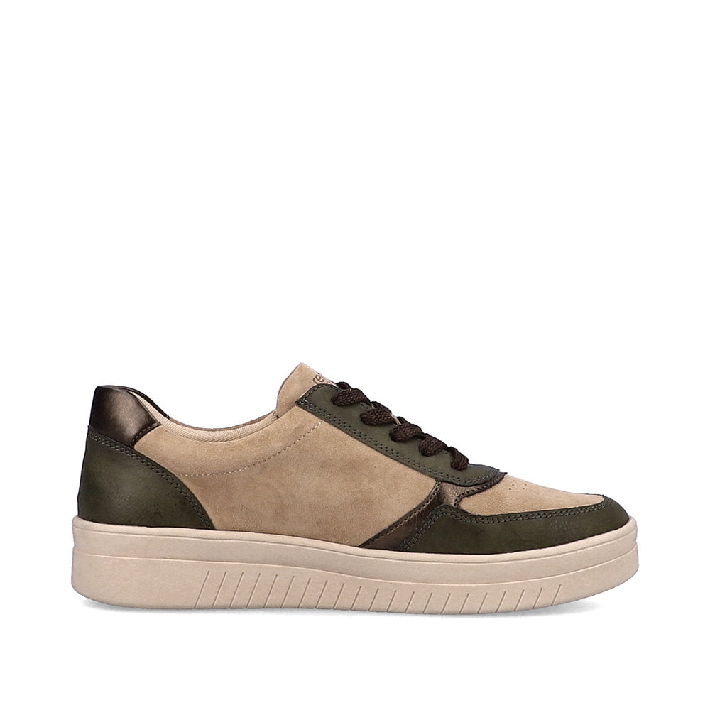 Remonte D0J01-54 Kendra Forest/Camel/Antique/Wine Trainers