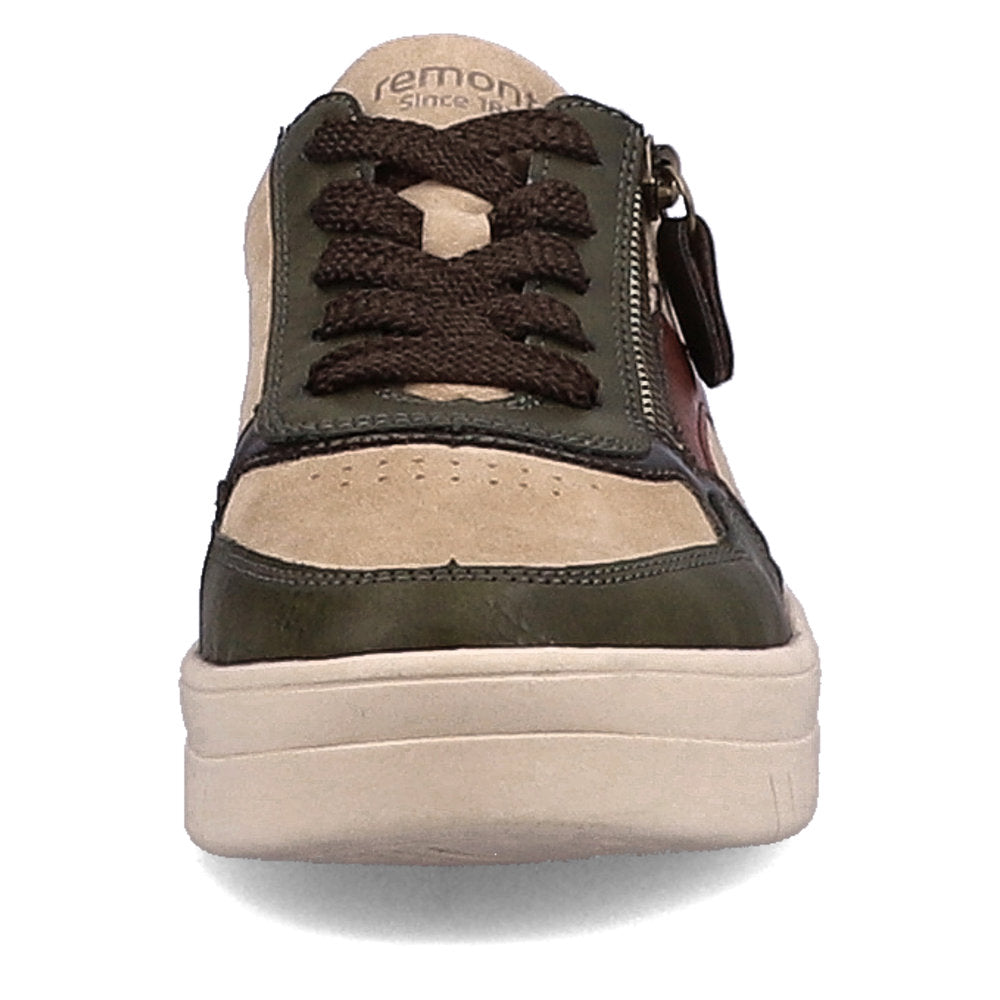 Remonte D0J01-54 Kendra Forest/Camel/Antique/Wine Trainers