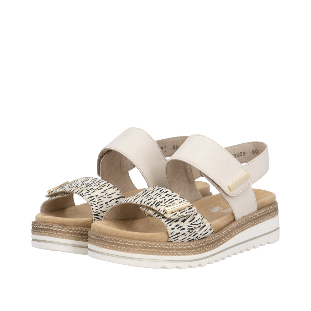Remonte D0Q59-60 Beige Gold Sandals