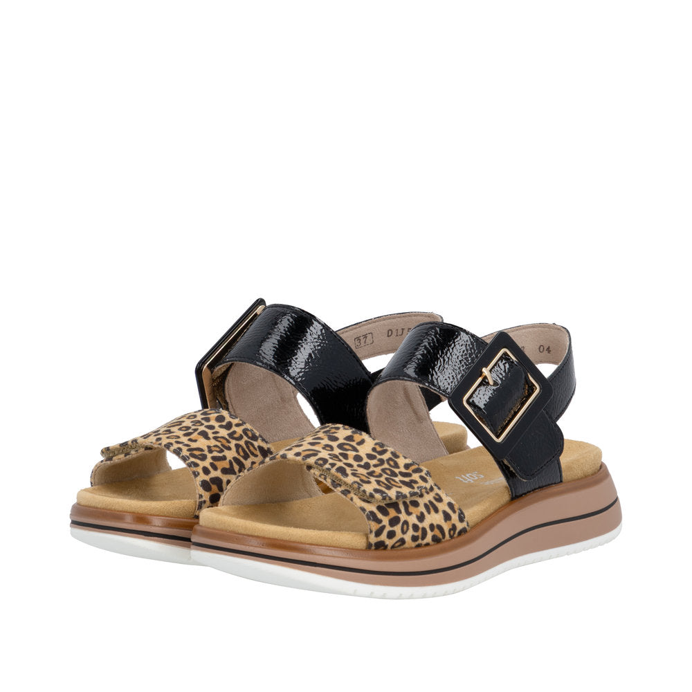 Remonte D1J53-04 Leo Black Sandals