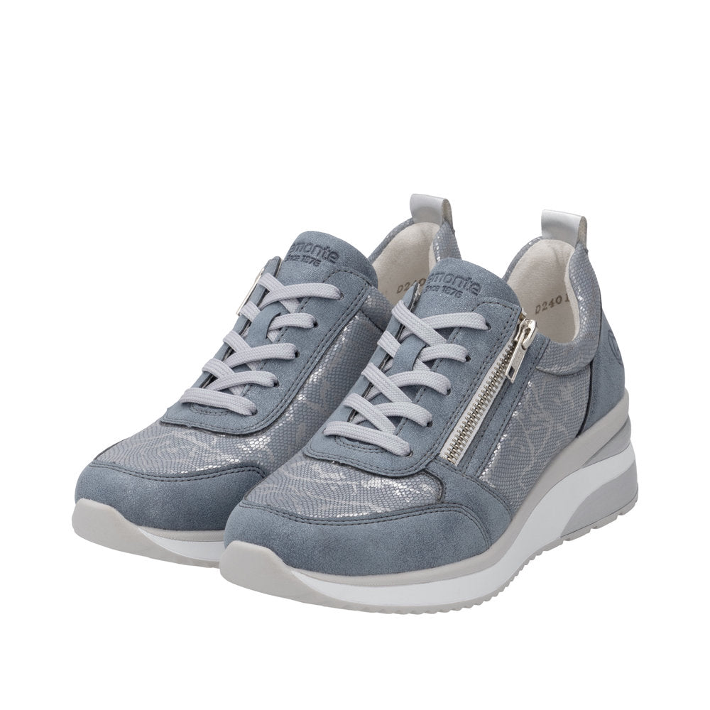 Remonte D2401-11 Light Blue / Silver Trainers