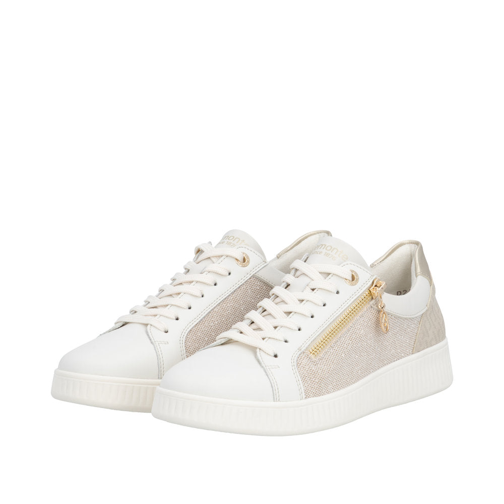 Remonte D2E00-81 Manila White Gold Trainers
