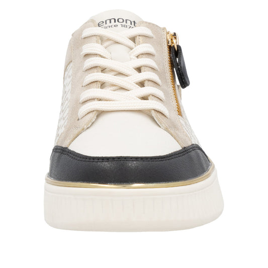Remonte D2E04-80 Offwhite Black Trainers