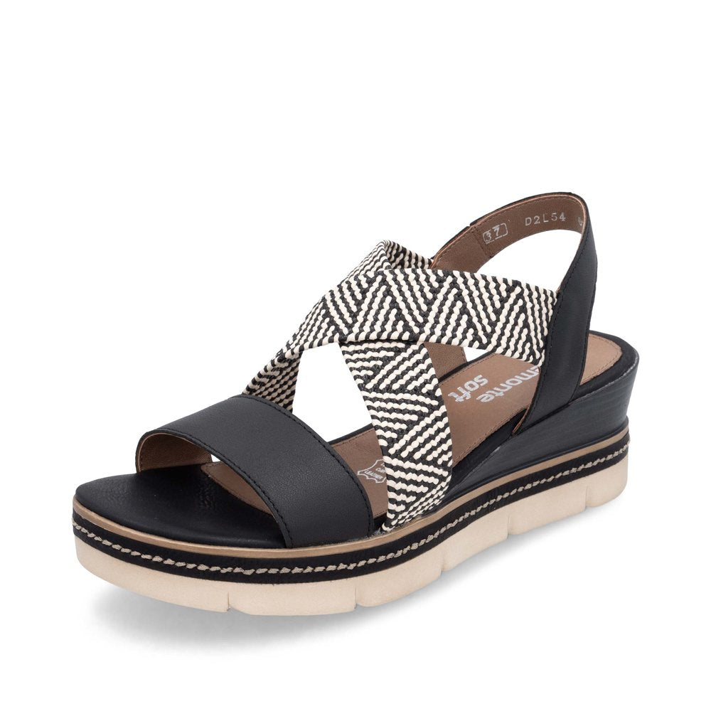 Remonte D2L54-03 Black Sandals