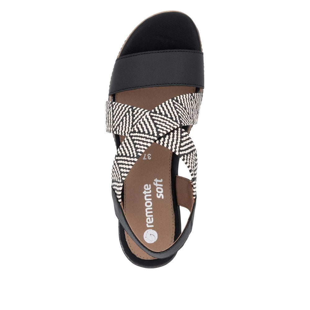 Remonte D2L54-03 Black Sandals