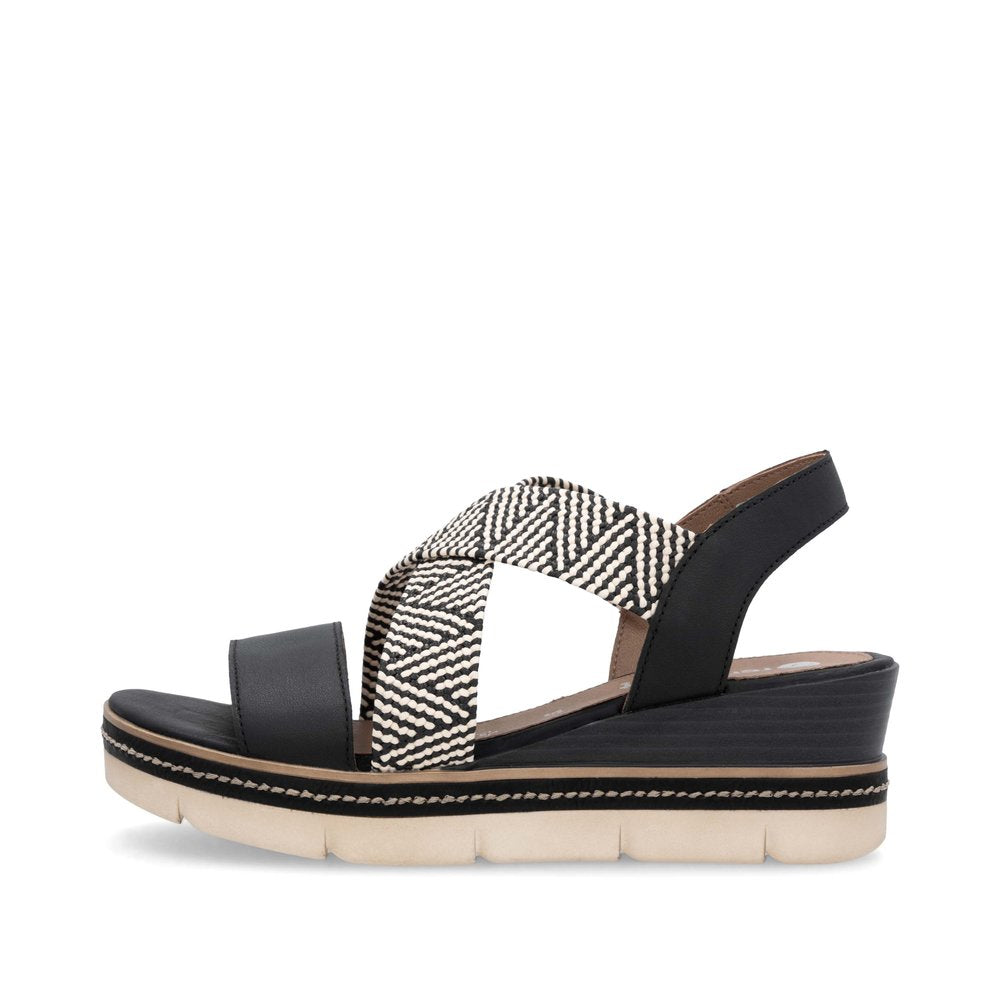 Remonte D2L54-03 Black Sandals