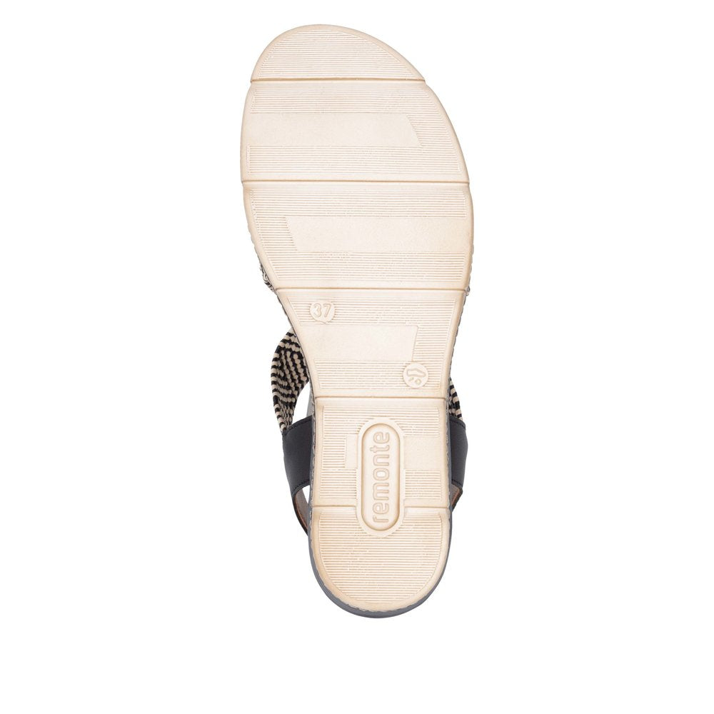Remonte D2L54-03 Black Sandals