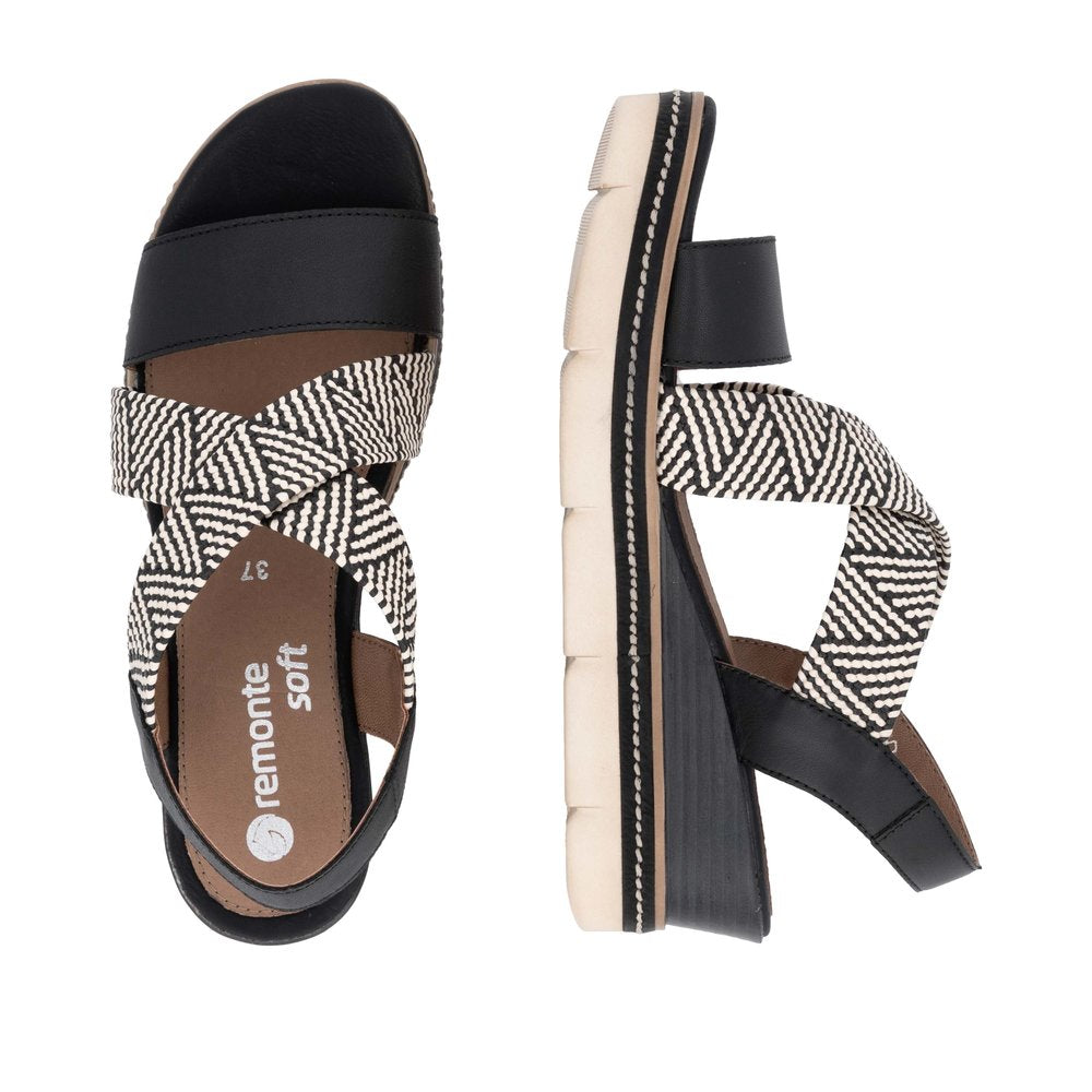 Remonte D2L54-03 Black Sandals