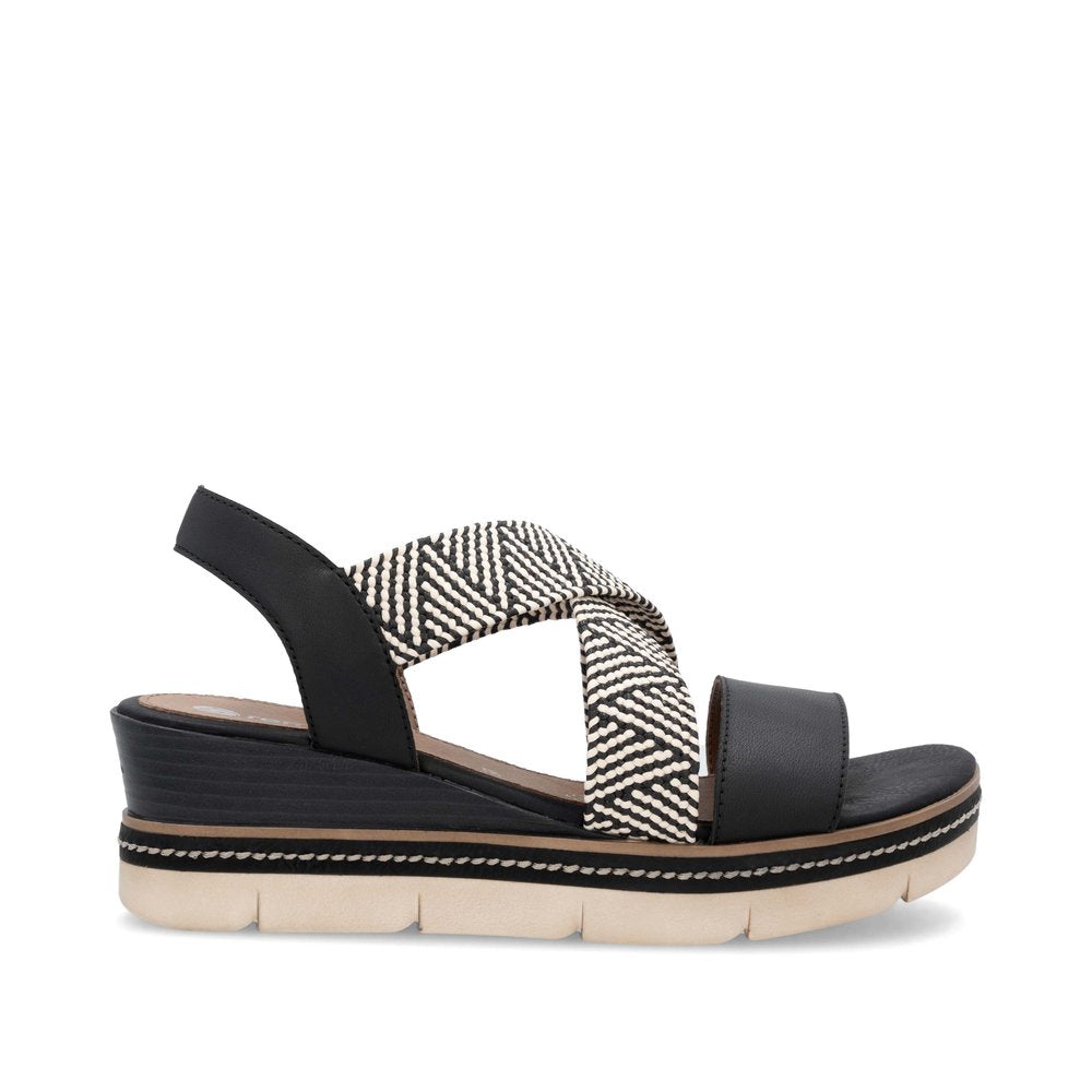 Remonte D2L54-03 Black Sandals