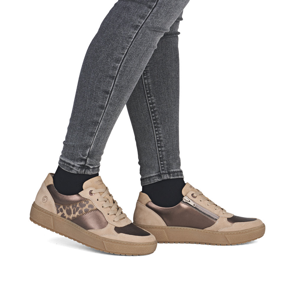 Remonte D2T01-61 Sand/Bronze Trainers