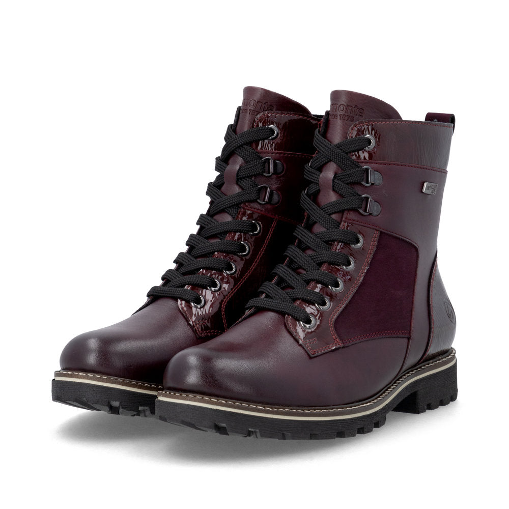 Remonte D8488-35 Red Mid Height Boots