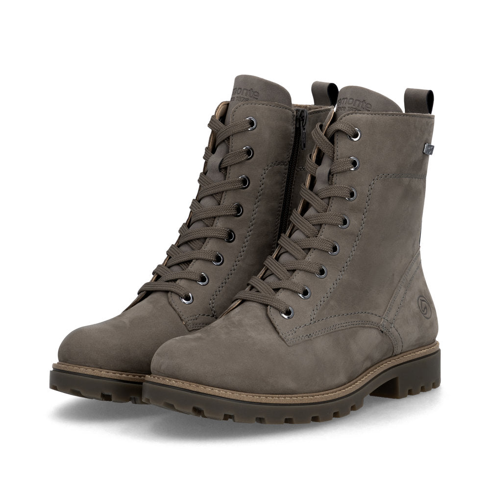 Remonte D8489-42 Grey Mid Height Boots