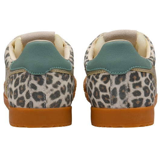 Gola Elan Safari Snow Leopard/Light Caramel/Gold/Green Mist Trainers