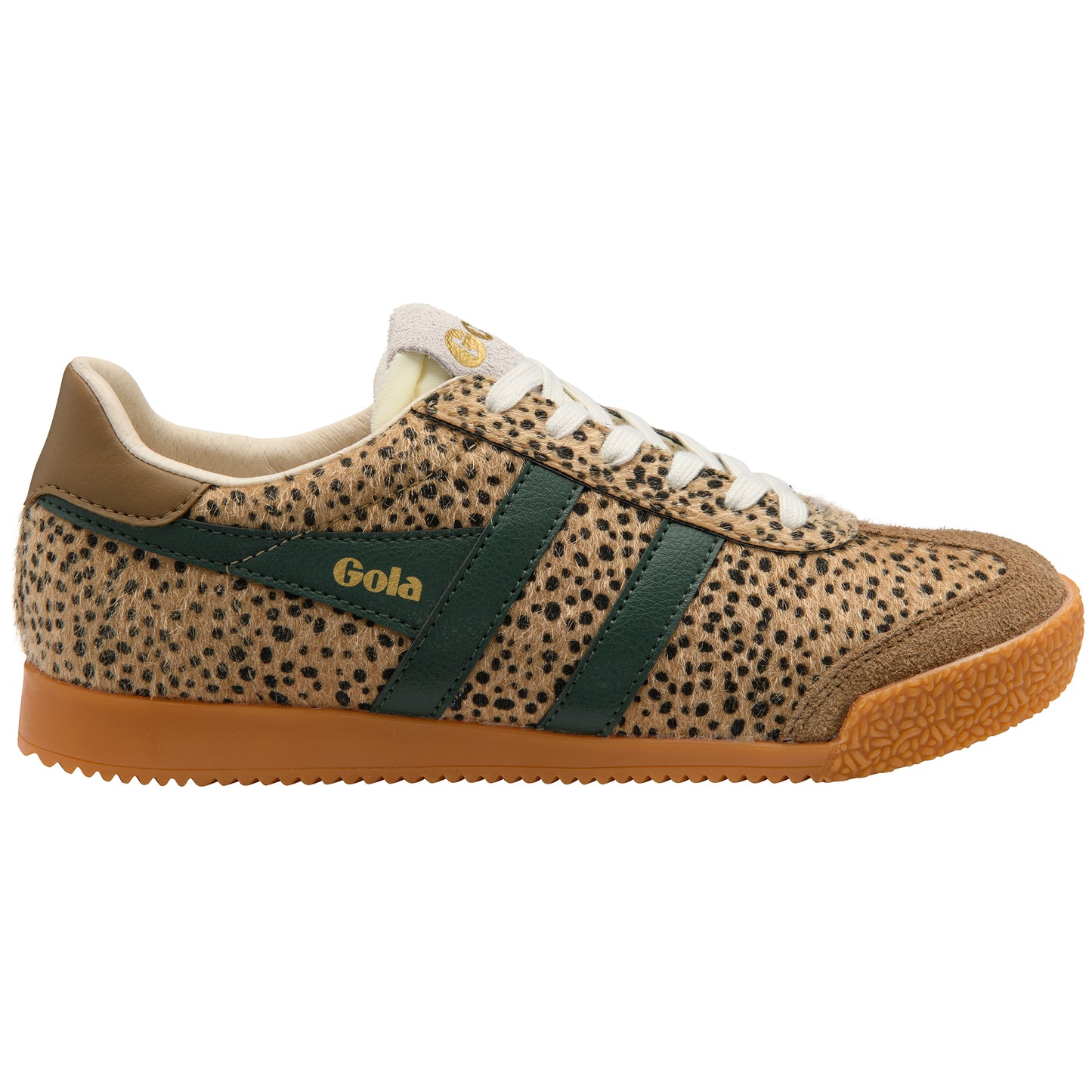 Gola Elan Savanna Tan Cheetah/Tobacco/Evergreen Trainers