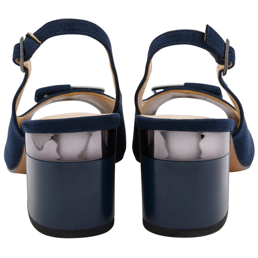 Lotus Elena Navy Microfibre Shoe