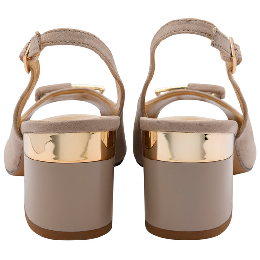 Lotus Elena Taupe Microfibre Shoe