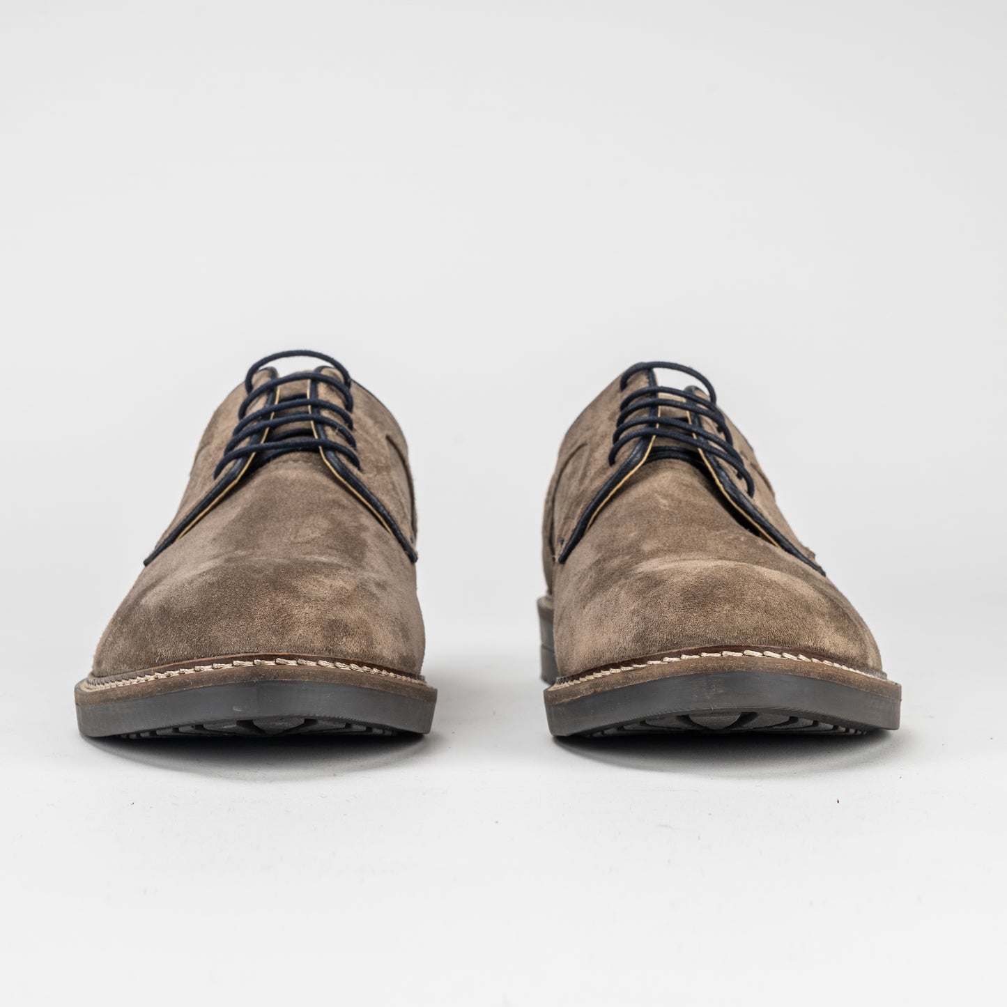 Sloane Elliot Taupe Suede Lace Up Shoes