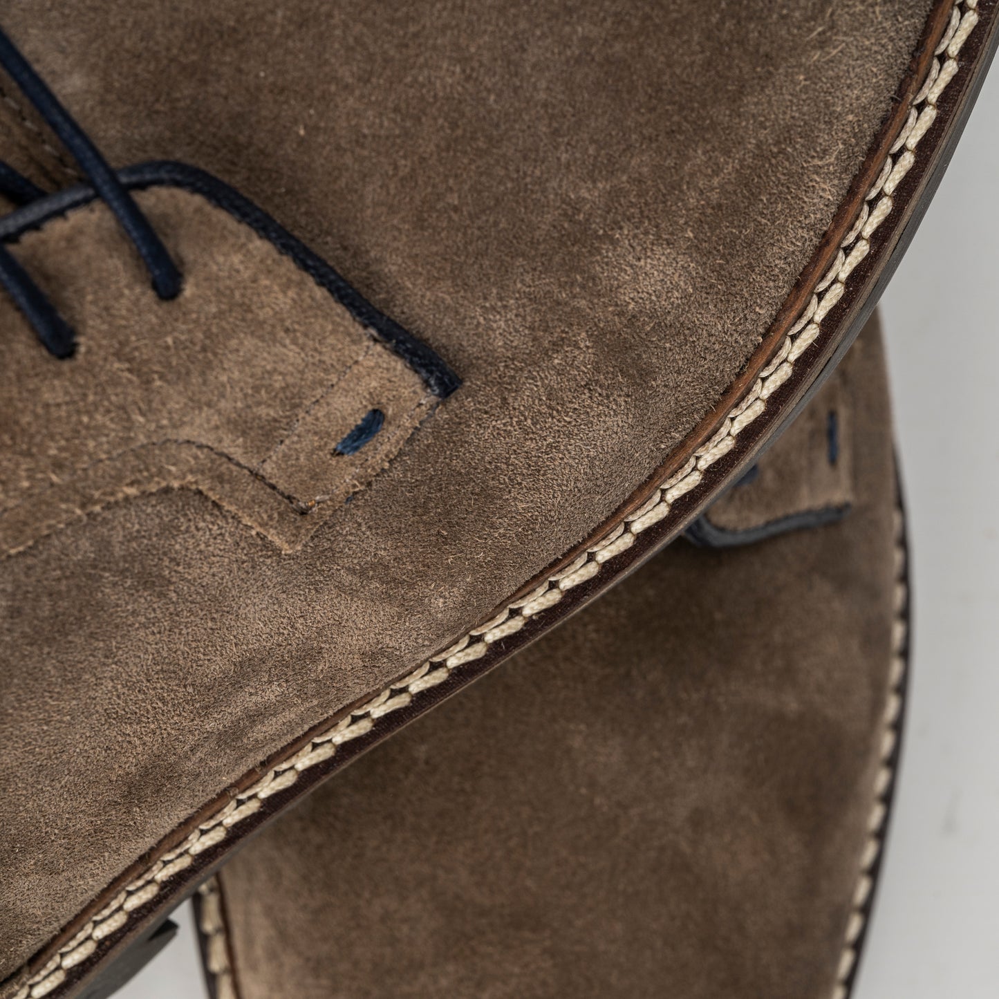 Sloane Elliot Taupe Suede Lace Up Shoes
