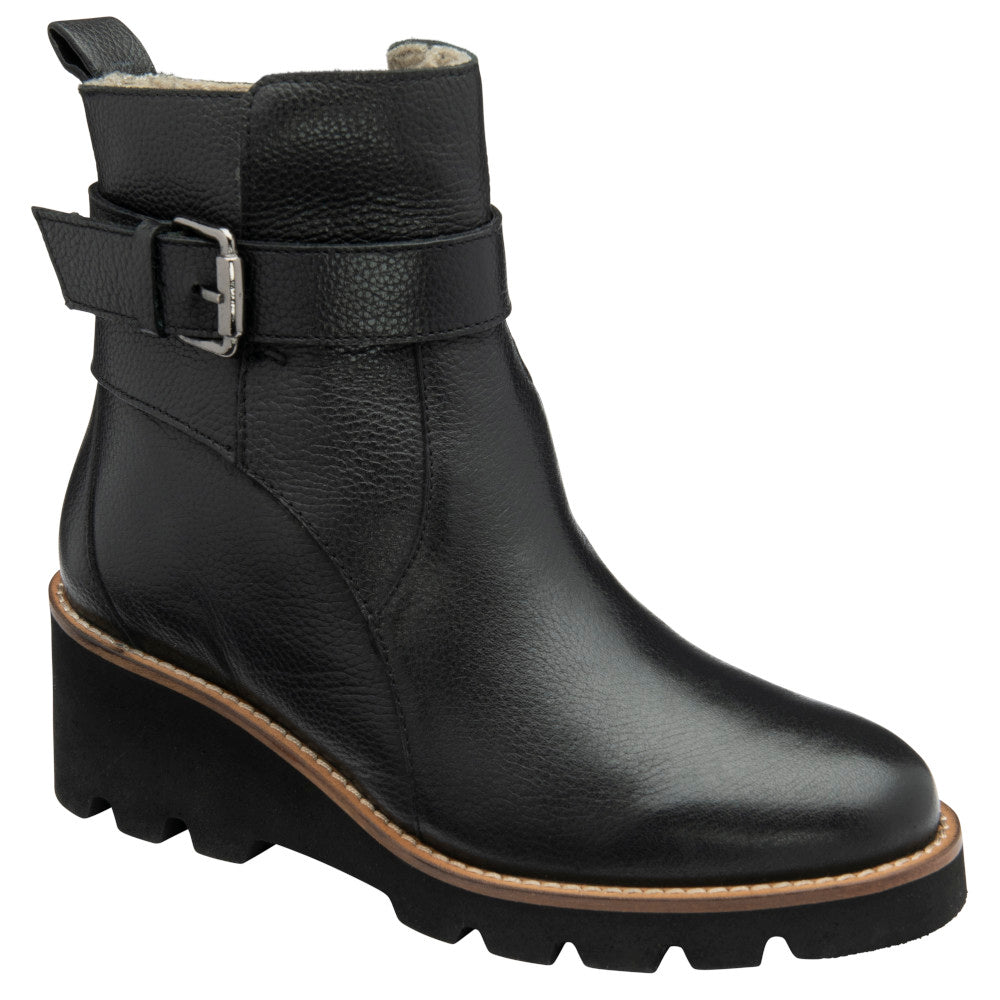 Lotus Emberlynn Black Ankle Boots