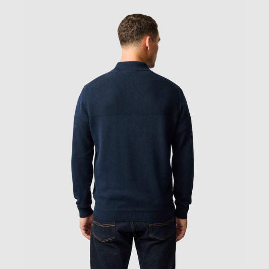 Rodd & Gunn Kingdale Eclipse Knitted Long Sleeve Polo