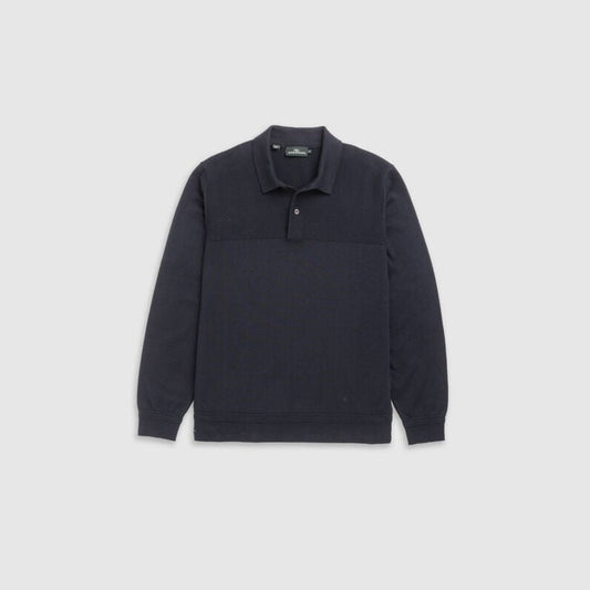 Rodd & Gunn Kingdale Eclipse Knitted Long Sleeve Polo