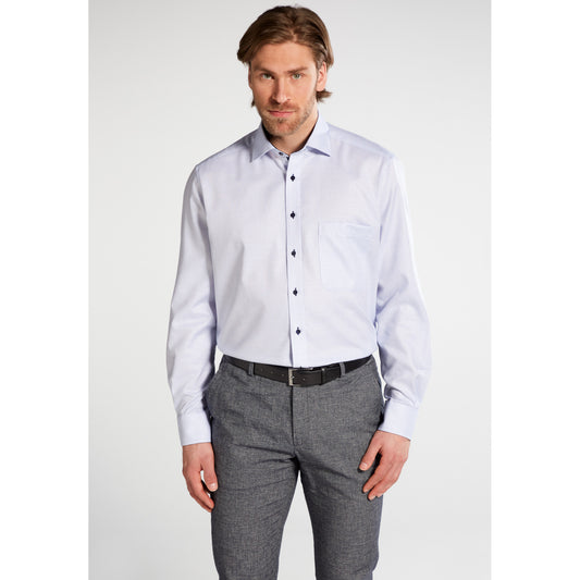 Eterna 4671 11 E147 Blue Comfort Fit Dress Shirt