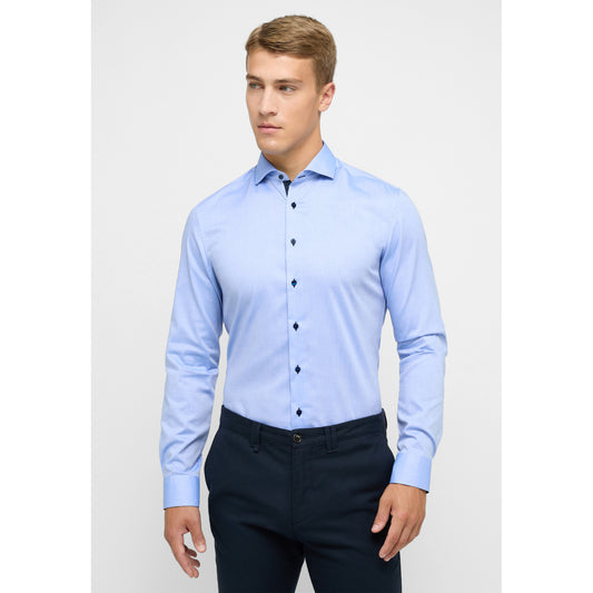 Eterna 8100 12 F132 Blue Slim Fit Shirt