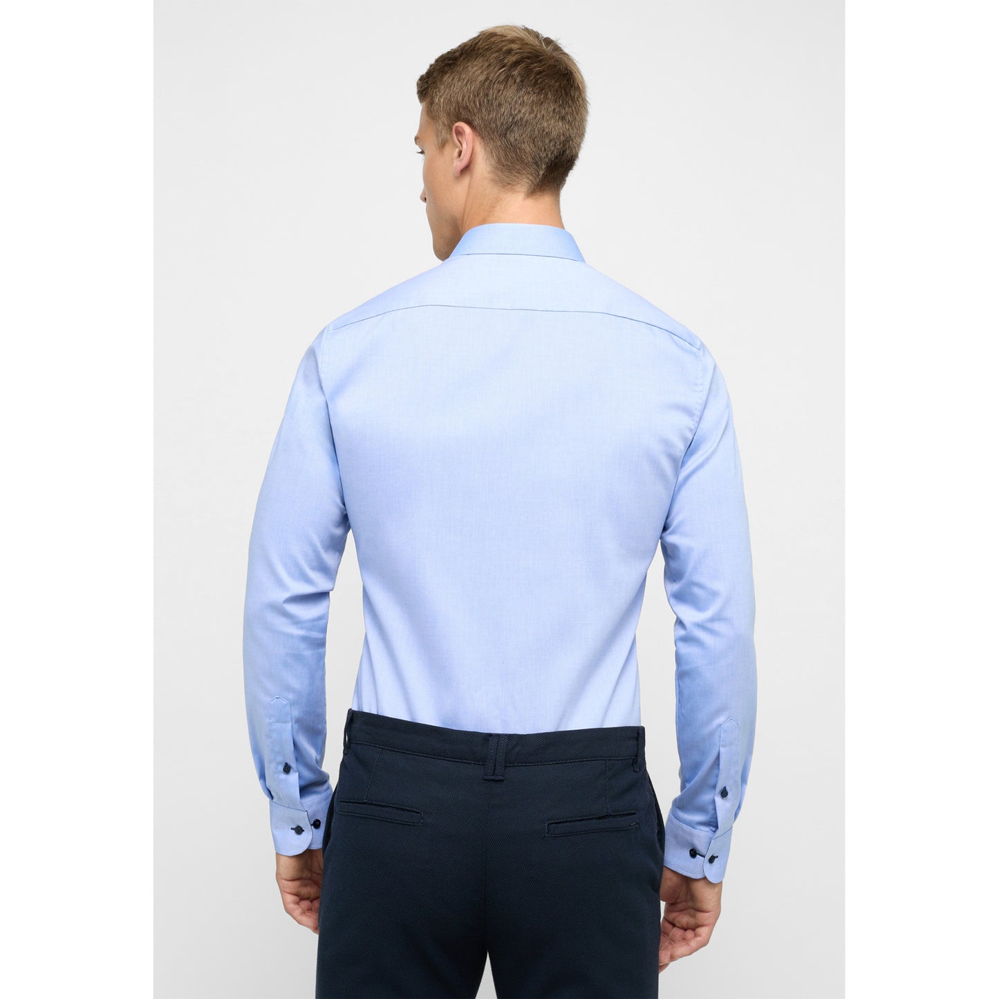 Eterna 8100 12 F132 Blue Slim Fit Shirt