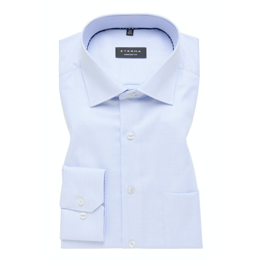 Eterna 3116 12 Blue Comfort Fit Shirt