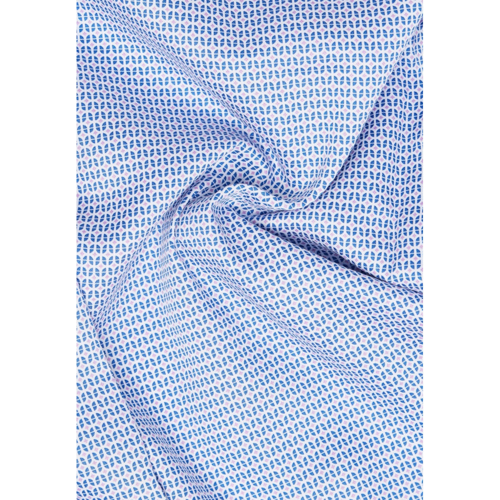 Eterna 4163 50 E19K Blue & Pink Comfort Fit Dress Shirt