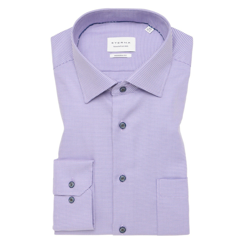 Eterna 4158 93 X19K Lilac Modern Fit Shirt