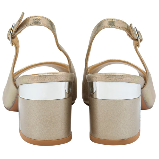 Lotus Evelyn Gold Shoe